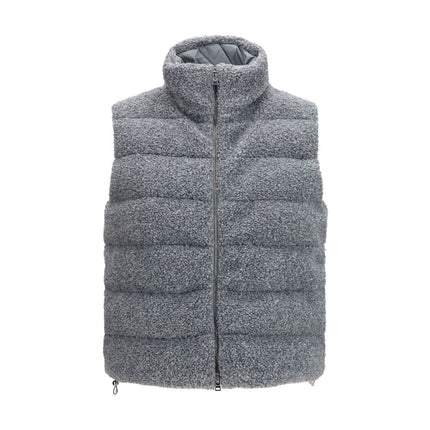 Herno Gray Polyester Sleeveless Jacket