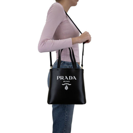 Prada Black Calfskin Tote Bag
