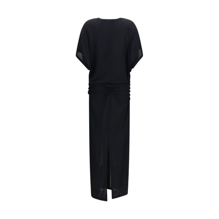 The Row Black Viscose Casual Dress