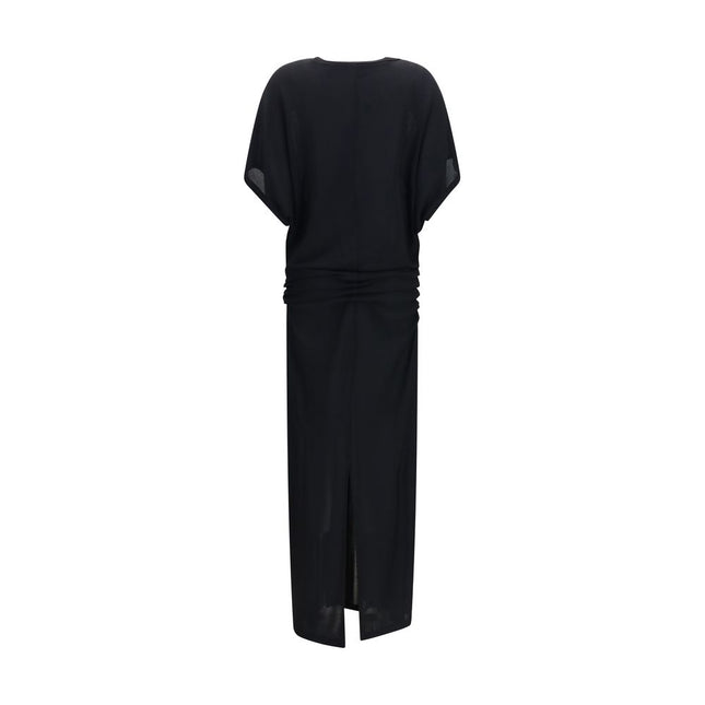The Row Black Viscose Casual Dress