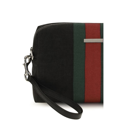 Gucci Black Fabric Handbag