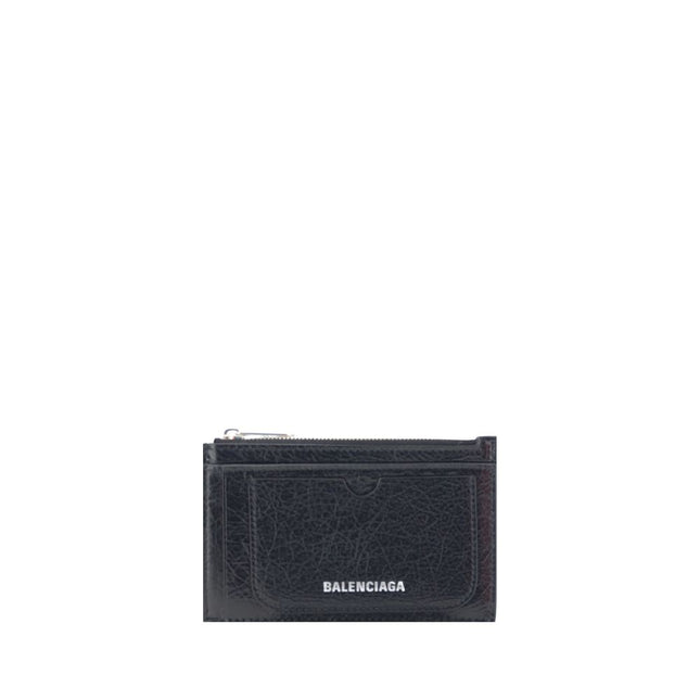 Balenciaga Black Lamb Ovis Aries Aries Wallet