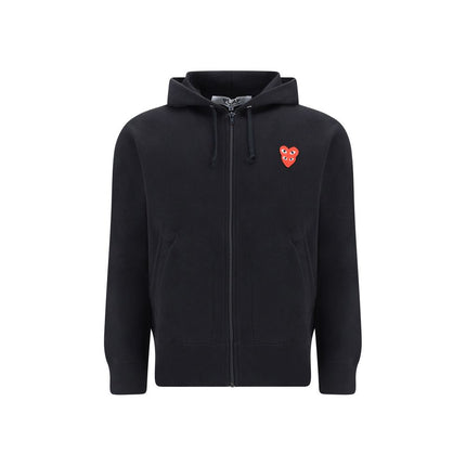 Comme Des Garçons Play Black Cotton Sweatshirt