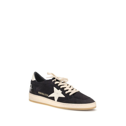 Golden Goose Black Calf Leather Bos Taurus Athletic Sneakers Golden Goose