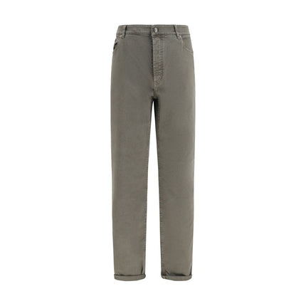 Brunello Cucinelli Bicolor Cotton Jeans Denim
