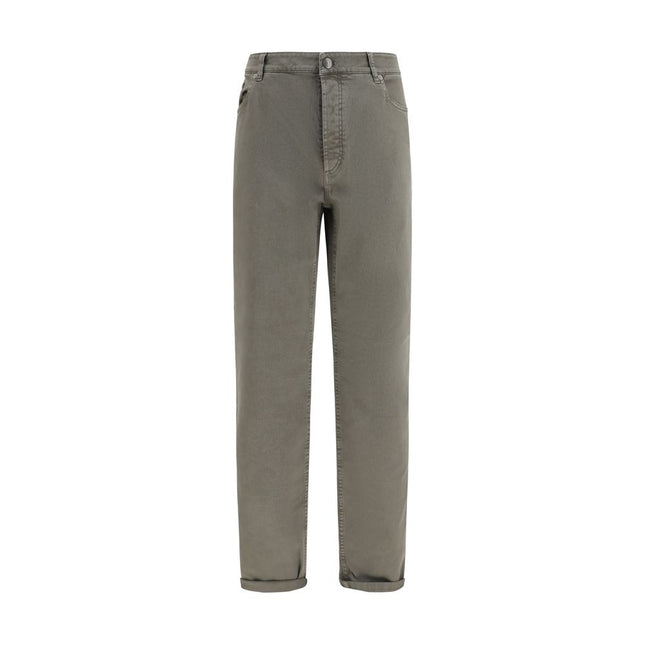 Brunello Cucinelli Bicolor Cotton Jeans Denim
