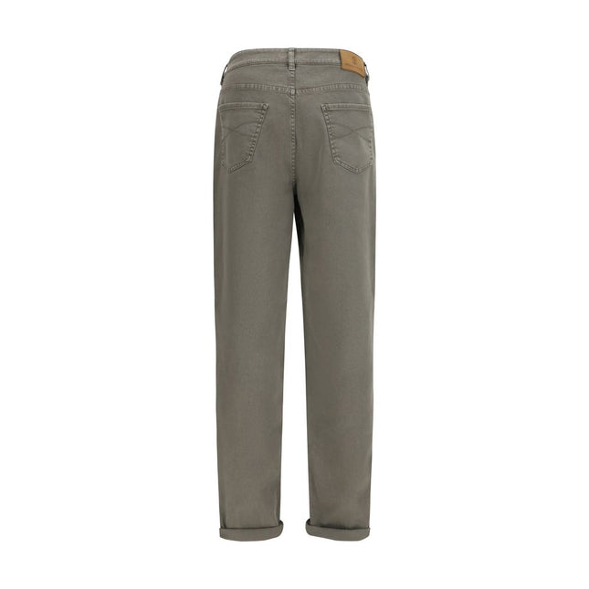 Brunello Cucinelli Bicolor Cotton Jeans Denim