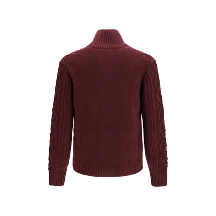 Brunello Cucinelli Bordeaux Cashmere Cardigan