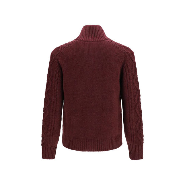 Brunello Cucinelli Bordeaux Cashmere Cardigan