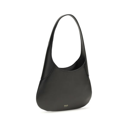 Khaite Black Calf Leather Bos Taurus Shoulder Bag