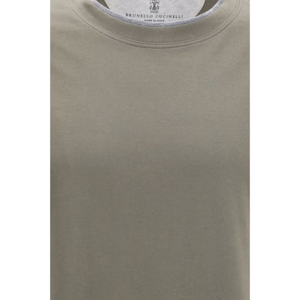 Brunello Cucinelli Bicolor Cotton T-Shirt
