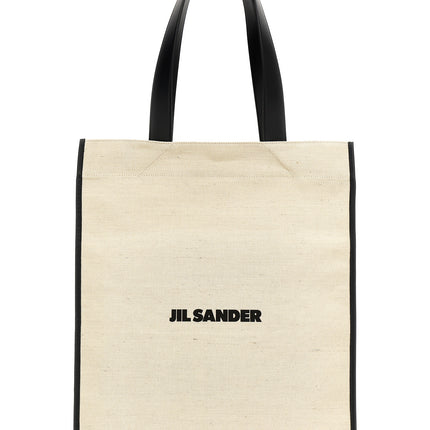 Jil Sander Bicolor Jute Tote Bag