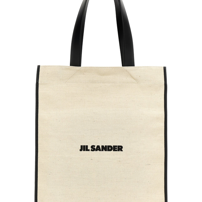 Jil Sander Bicolor Jute Tote Bag