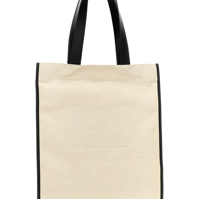 Jil Sander Bicolor Jute Tote Bag