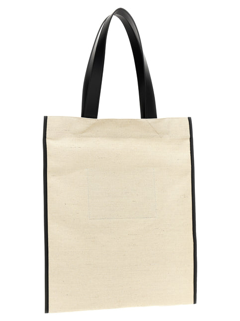 Jil Sander Bicolor Jute Tote Bag