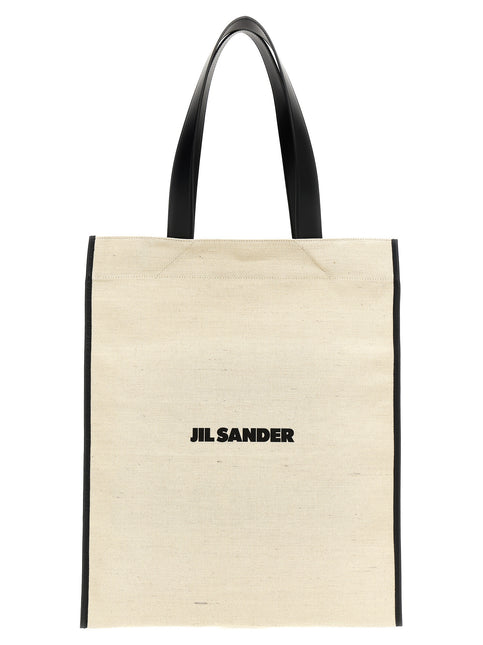 Jil Sander Bicolor Cotton Tote Bag