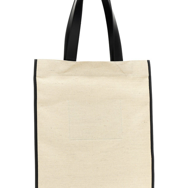 Jil Sander Bicolor Cotton Tote Bag