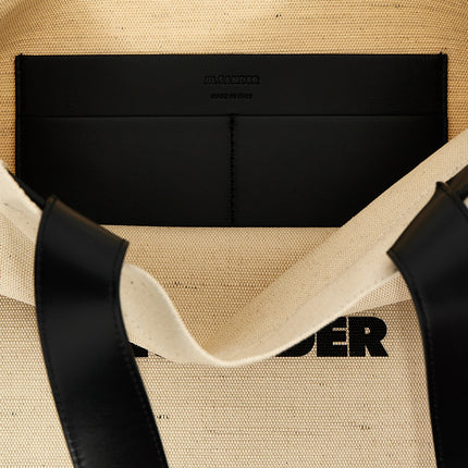 Jil Sander Bicolor Jute Tote Bag
