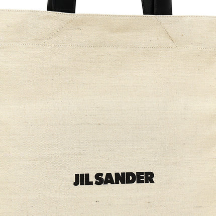Jil Sander Bicolor Cotton Tote Bag