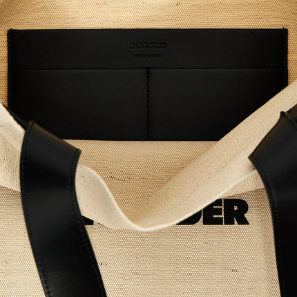 Jil Sander Bicolor Cotton Tote Bag