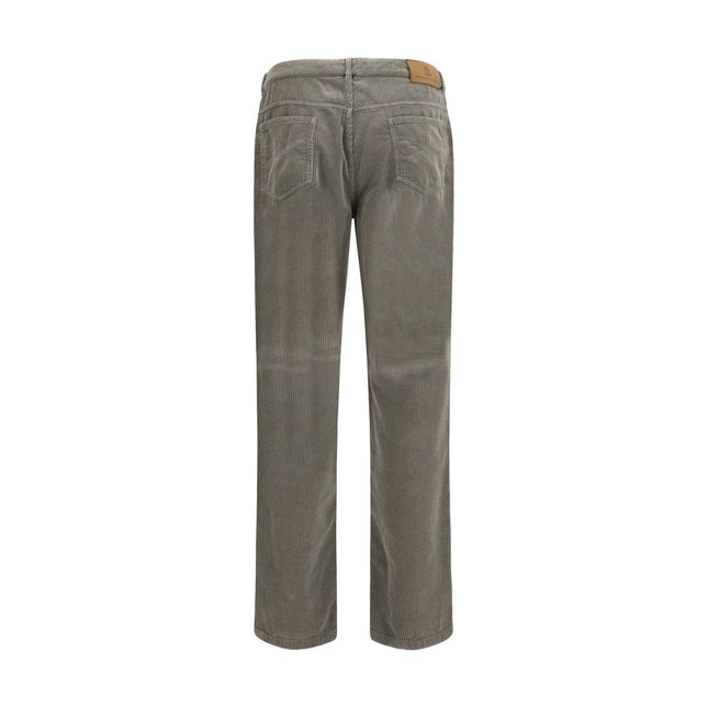 Brunello Cucinelli Bicolor Cotton Casual Pants