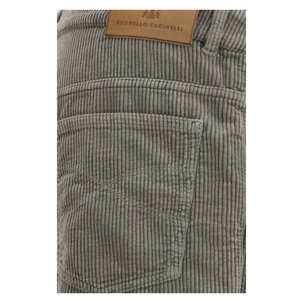 Brunello Cucinelli Bicolor Cotton Casual Pants