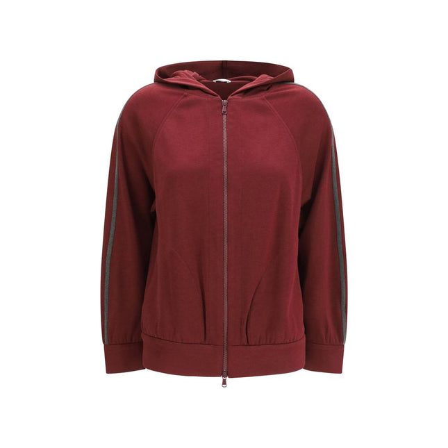 Brunello Cucinelli Bordeaux Cotton Sweatshirt