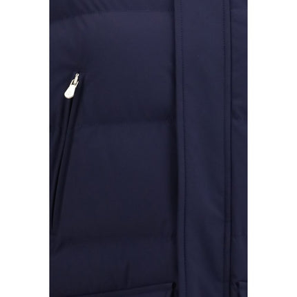 Brunello Cucinelli Blue Goose Down Full-Length Jacket