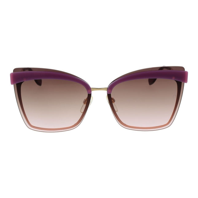 Ana Hickmann Purple Metal Sunglasses