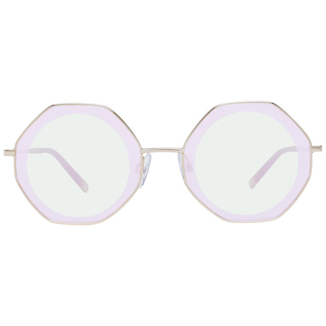 Ana Hickmann Gold Metal Sunglasses