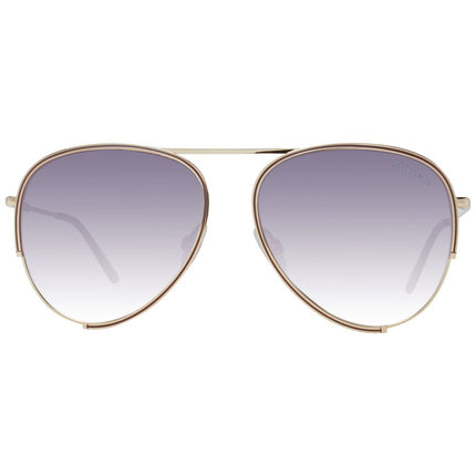 Ana Hickmann Gold Metal Sunglasses