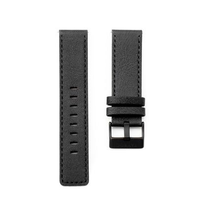 TAYROC Black Leather Dress Watch