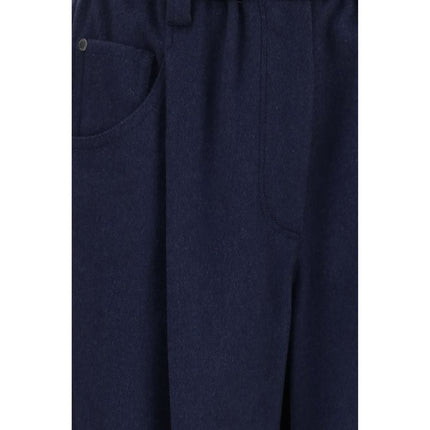 Brunello Cucinelli Blue Wool Oves Aries Pants