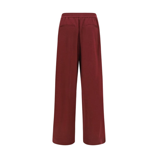 Brunello Cucinelli Bordeaux Cotton Athletic Pants