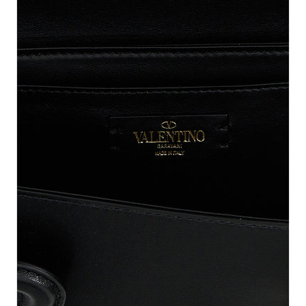 Valentino Garavani Black Leather Shoulder Bag