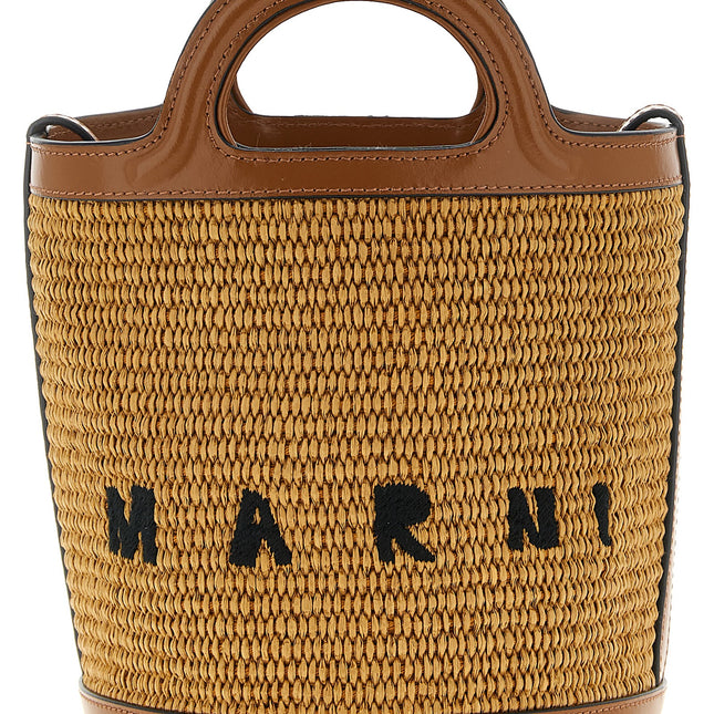 Marni Brown Cotton Handbag