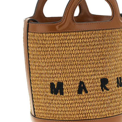 Marni Brown Cotton Handbag