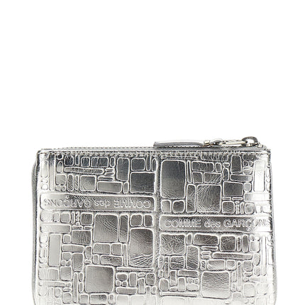 Comme Des Garçons Silver Calfskin Cardholder