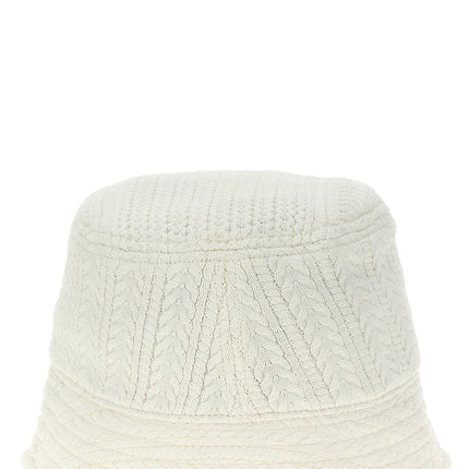 Jacquemus White Viscose Bucket Hat