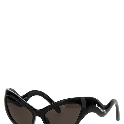 Balenciaga Black Nylon Sunglasses