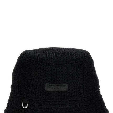 Jacquemus Black Viscose Bucket Hat