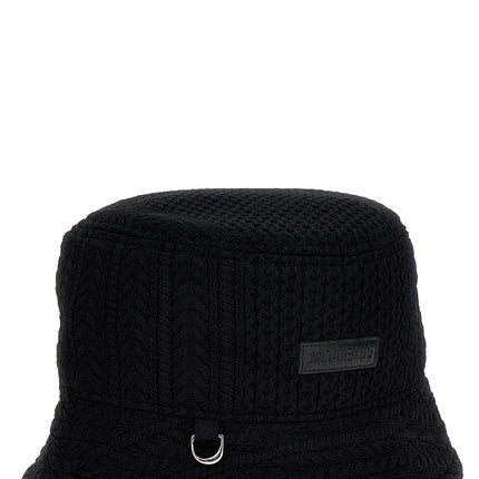 Jacquemus Black Viscose Bucket Hat