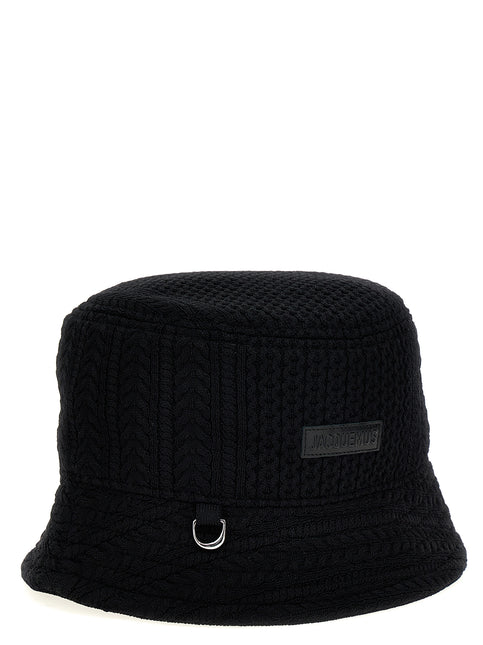 Jacquemus Black Viscose Bucket Hat