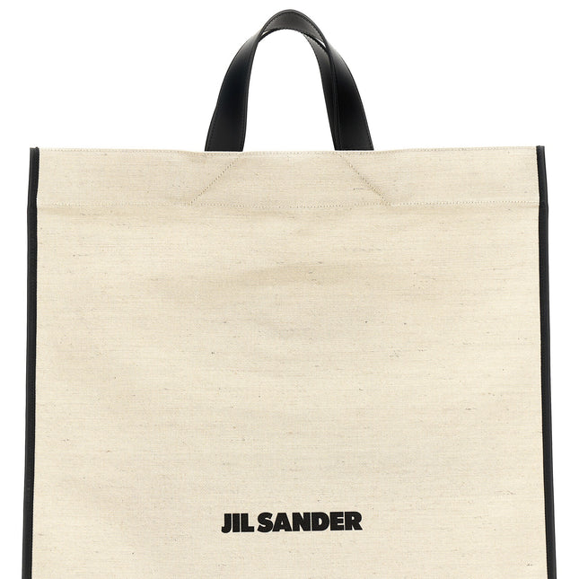 Jil Sander Bicolor Jute Tote Bag