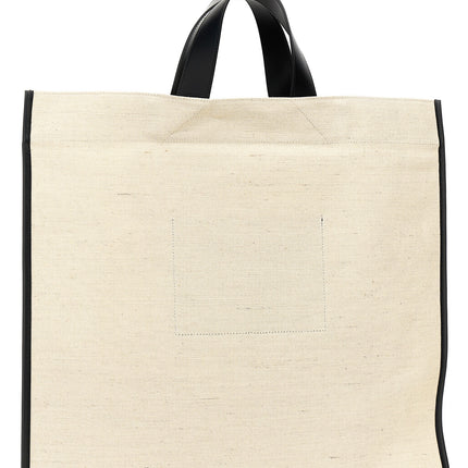 Jil Sander Bicolor Jute Tote Bag