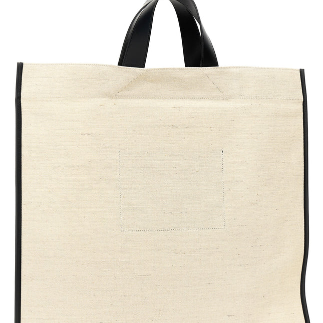 Jil Sander Bicolor Jute Tote Bag