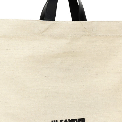 Jil Sander Bicolor Jute Tote Bag