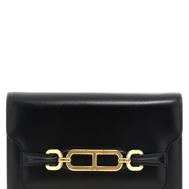 Tom Ford Black Leather Crossbody Bag