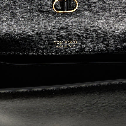 Tom Ford Black Leather Crossbody Bag
