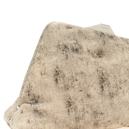 The Attico Gray Leather Clutch Bag
